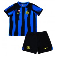 Inter Milan Heimtrikotsatz Kinder 2023-24 Kurzarm (+ Kurze Hosen)